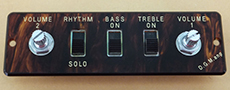 Hofner guitar parts - tortoiseshell control panel